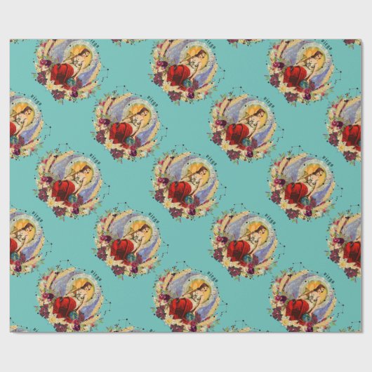 Virgo Zodiac Birthday Cadeaupapier (Vlak)