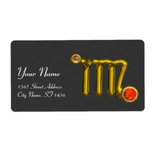 VIRGO ZODIAC BIRTHDAY JEWEL GRAY AGATE Gold Etiket