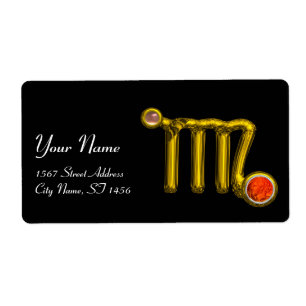 VIRGO ZODIAC BIRTHDAY JEWEL GRAY AGATE Gold Etiket