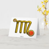 VIRGO Zodiac Birthday Kaart (Gele Bloem)