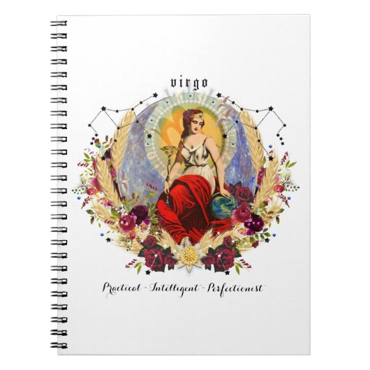 Virgo Zodiac Birthday Notitieboek (Voorkant)