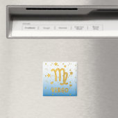 Virgo Zodiac Blue en Gold Magnet (Insitu (Vaatwasser))