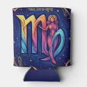 Virgo Zodiac Can Cooler (Achterkant)