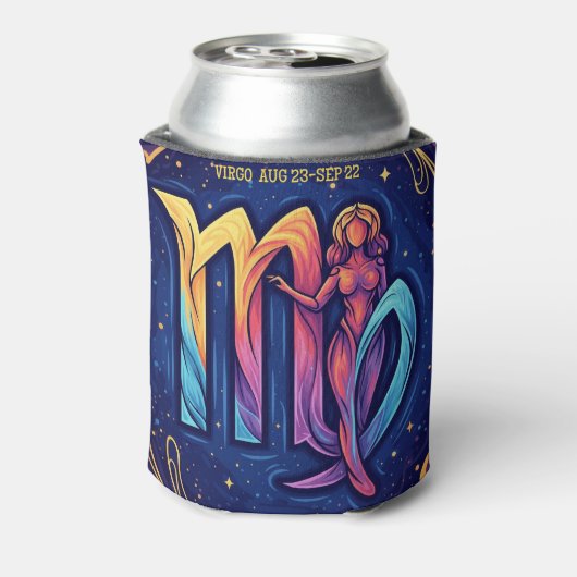 Virgo Zodiac Can Cooler (Blikje Achterkant)