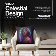 Virgo Zodiac Celestial Design Sierkussen