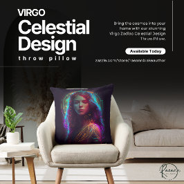 Virgo Zodiac Celestial Design Sierkussen