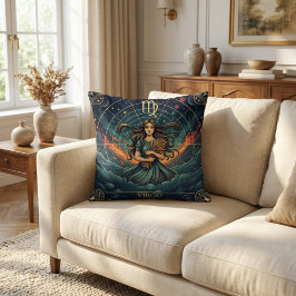 Virgo Zodiac Celestial Kussen