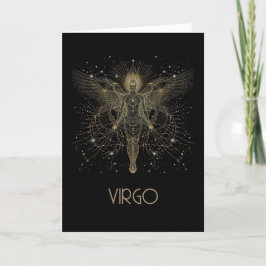 Virgo Zodiac Constellation Gevouwen Kaart