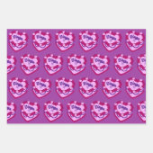 Virgo Zodiac Coquette Hart Verjaardagstaart Inpakpapier Vel (Voorkant 2)