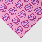 Virgo Zodiac Coquette Hart Verjaardagstaart Tissuepapier (Detail)