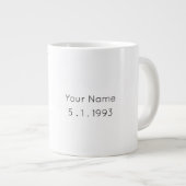 Virgo Zodiac Custom Birthday Grote Koffiekop (Voorkant rechts)
