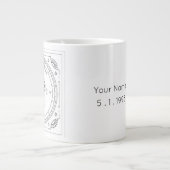Virgo Zodiac Custom Birthday Grote Koffiekop (Voorkant)