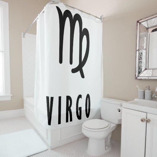 Virgo zodiac douchegordijn (In situ)