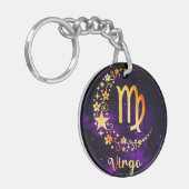 Virgo Zodiac Elegance - Ontgrendel de sterren Sleutelhanger (Voorkant Links)