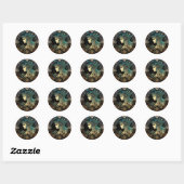 Virgo Zodiac Graphic Ronde Sticker (Vel)