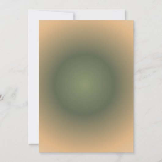 Virgo Zodiac, Groen Bruin Aura Gradient Feestdagenkaart (Voorkant)