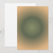 Virgo Zodiac, Groen Bruin Aura Gradient Feestdagenkaart (Voorkant / Achterkant)