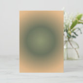 Virgo Zodiac, Groen Bruin Aura Gradient Feestdagenkaart (Staand voorkant)
