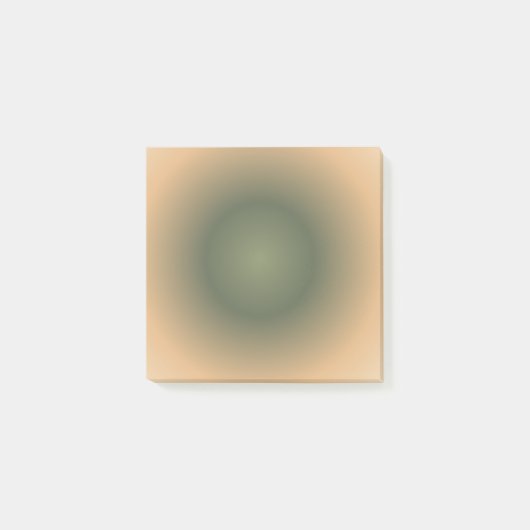 Virgo Zodiac, Groen Bruin Aura Gradient Post-it® Notes (Voorkant)