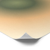 Virgo Zodiac, Groen Bruin Aura Gradient Poster (Hoek)