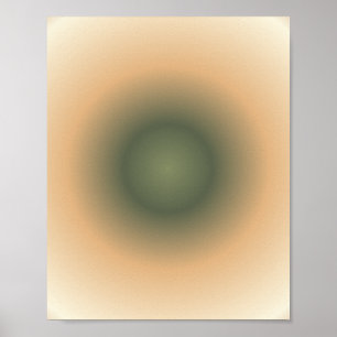 Virgo Zodiac, Groen Bruin Aura Gradient Poster
