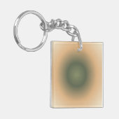 Virgo Zodiac, Groen Bruin Aura Gradient Sleutelhanger (Voorkant Links)