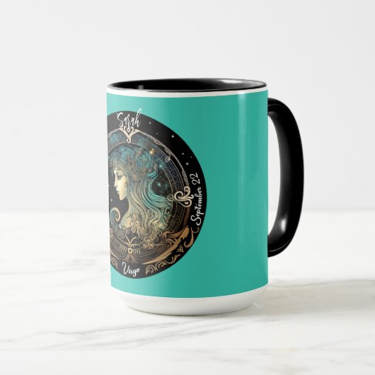 Virgo Zodiac  Koffie Mok (Voorkant rechts)