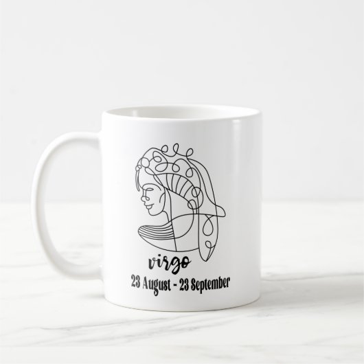 Virgo, Zodiac Koffiemok (Links)