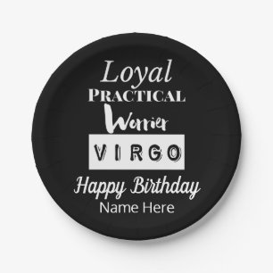 Virgo Zodiac Leuke Kenmerken Verjaardag Papieren Bordje