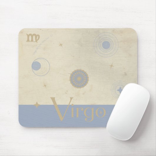 Virgo Zodiac Mousepad Muismat (Met muis)