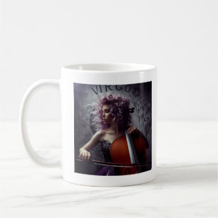 Virgo Zodiac Musician Cello Koffiemok