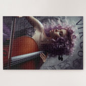 Virgo Zodiac Musician Cello Legpuzzel (Horizontaal)
