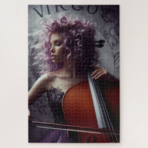 Virgo Zodiac Musician Cello Legpuzzel