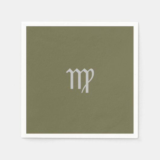 Virgo Zodiac - Olive Servet (Voorkant)