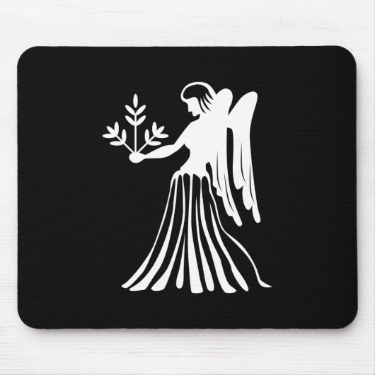 Virgo Zodiac Pictogram Mousepad Muismat (Voorkant)