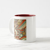 Virgo Zodiac Retro koffie Mok (Voorkant links)