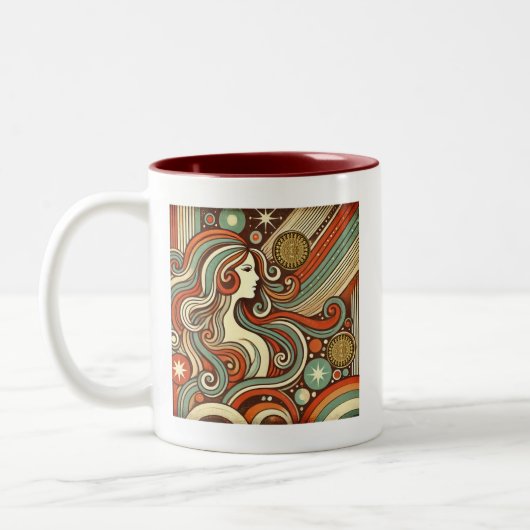 Virgo Zodiac Retro koffie Mok (Links)