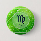 Virgo Zodiac Ronde Button 5,7 Cm (Voorkant)