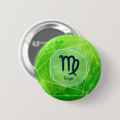 Virgo Zodiac Ronde Button 5,7 Cm (Voorkant /achterkant)