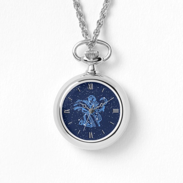 Virgo Zodiac Sign and Constellation Horloge (Voorkant)