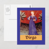 Virgo Zodiac Sign Briefkaart (Voorkant / Achterkant)