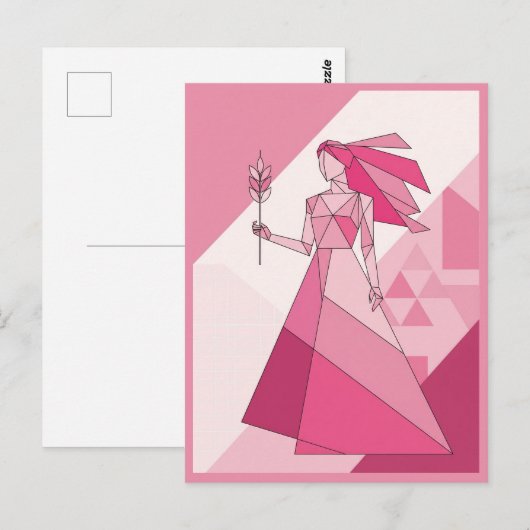 Virgo Zodiac Sign Briefkaart (Voorkant / Achterkant)