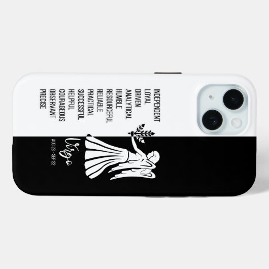 Virgo Zodiac Sign Case-Mate iPhone Case (Achterkant (horizontaal))