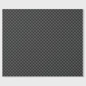 Virgo Zodiac Sign Charcoal Carbon Fiber Print Cadeaupapier (Vlak)