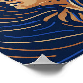 Virgo Zodiac Sign | Digitale Zodiac-afdrukken Poster (Hoek)