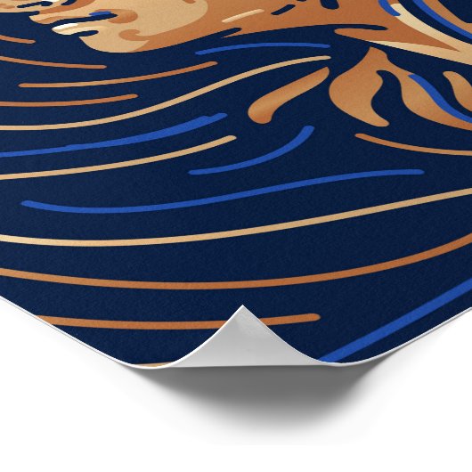 Virgo Zodiac Sign | Digitale Zodiac-afdrukken Poster (Hoek)