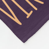 Virgo Zodiac Sign Fleece Deken (Hoek)