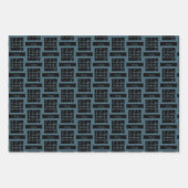 Virgo Zodiac Sign Fun Quote Blue & White Birthday Inpakpapier Vel (Voorkant)