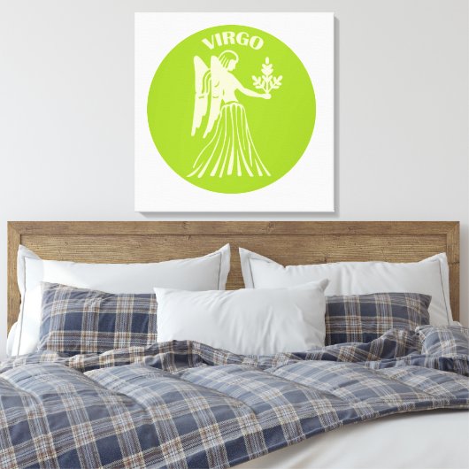 Virgo, Zodiac Sign, Horoscope, Astrology Canvas Afdruk (Insitu (Slaapkamer))