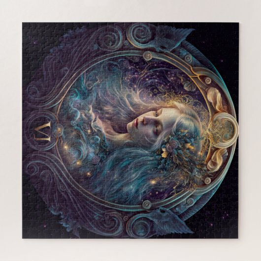 Virgo Zodiac Sign Jigzaag Puzzle Legpuzzel (Horizontaal)